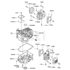 Cylinder/Crankcase Kawasaki FH480V