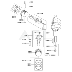 Piston/Crankshaft for FH500V