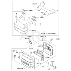 Air Filter/Muffler for FH500V