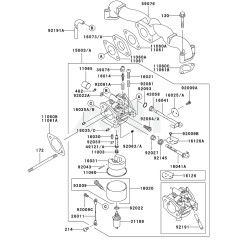 Carburettor for Kawasaki FH500V