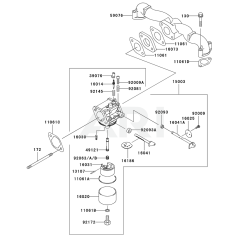 Carburetor for Kawasaki FH541V