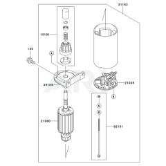 Starter for Kawasaki FH580V