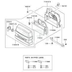 Air Filter & Muffler for FH580V