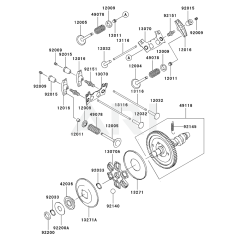Valve/Camshaft for Kawasaki FH601D