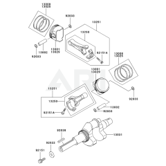Piston/Crankshaft for FH641D