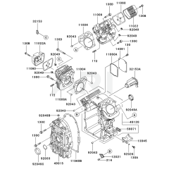 Cylinder/Crankcase Kawasaki FH641D