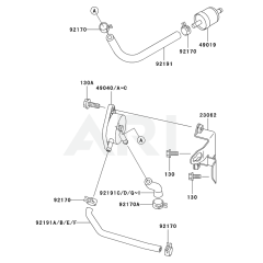 Fuel Tank & Valve for Kawasaki