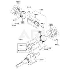 Piston & Crankshaft for FH680D