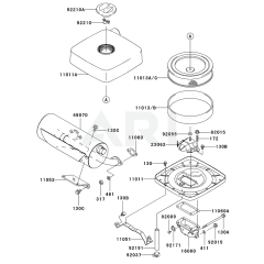 Air Filter & Muffler for FH721D