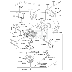 Carburettor for Kawasaki FH721D