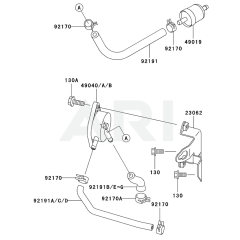 Fuel Tank/Valve for Kawasaki