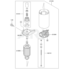 Starter for Kawasaki FH721V