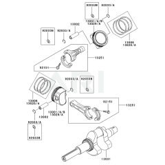 Piston/Crankshaft for FH770D