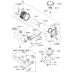 Air Filter/Muffler for FH770D