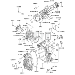 Cylinder/Crankcase Kawasaki FH770D