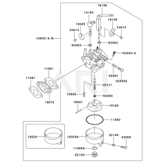 Carburettor for Kawasaki FJ100D