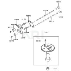 Valve/Camshaft for Kawasaki FJ180V