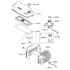 Air Filter/Muffler for FJ180V