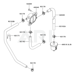 Fuel Tank & Valve for Kawasaki