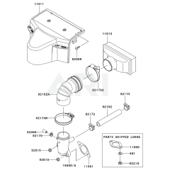 Air Filter & Muffler for FR541V