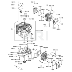 Cylinder/Crankcase Kawasaki FR541V