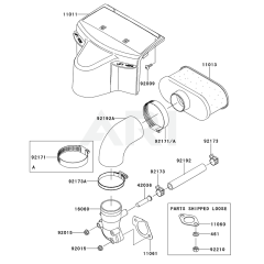 Air Filter & Muffler for FR730V