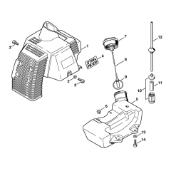 FS108 Fuel Tank Cover
