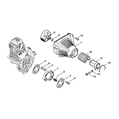 Stihl FS131 FS131r Clutch Fan