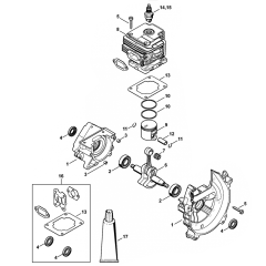 FS230 Crankcase Cylinder