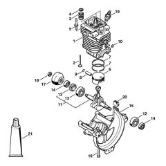 Cylinder & Engine Pan Assembly