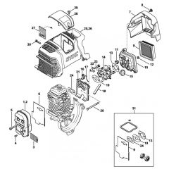 Muffler & Air Filter Assembly