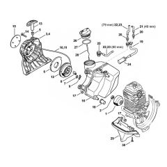 Rewind Starter & Fuel Tank