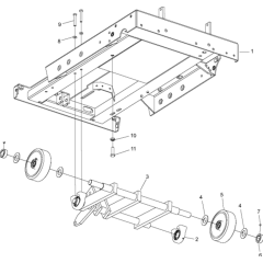 Frame & Axle for Husqvarna FS3500