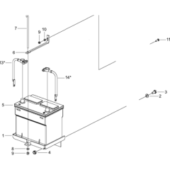 Battery & Brackets Assembly