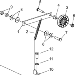 Engine & Idler Pulley Assembly