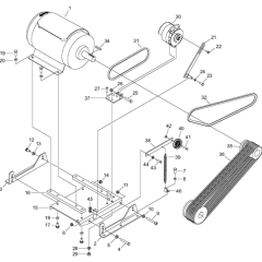 30HP Motor & Alternator Assembly