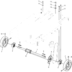 Rear Axle for Husqvarna FS3500 E