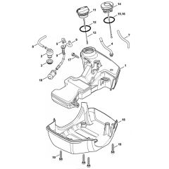 Fuel Tank Assembly for Stihl