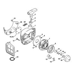 Rewind Starter for Stihl FS360C