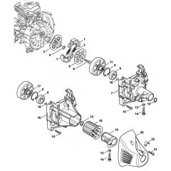 Clutch & Housing for Stihl FS460C
