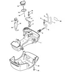 Fuel Tank Assembly for Stihl
