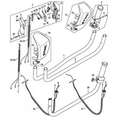 Handlebar & Control Handle Assembly