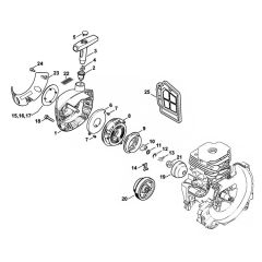 Rewind Starter for Stihl FS490C
