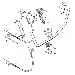 FS55 Bike Handle Assembly