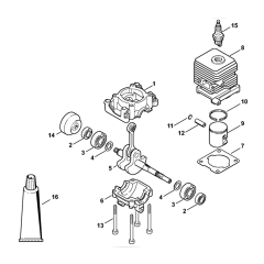 FS55 Crankcase Cylinder