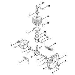Stihl FS62 FS66 Crankcase