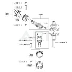 Piston & Crankshaft for FS651V