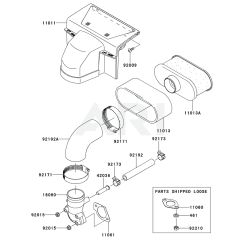 Air Filter & Muffler for FS651V