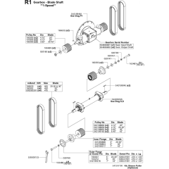 Gearbox & Blade Shaft Assembly
