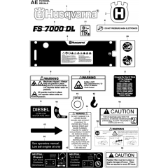 Decals for Husqvarna FS7000 DL